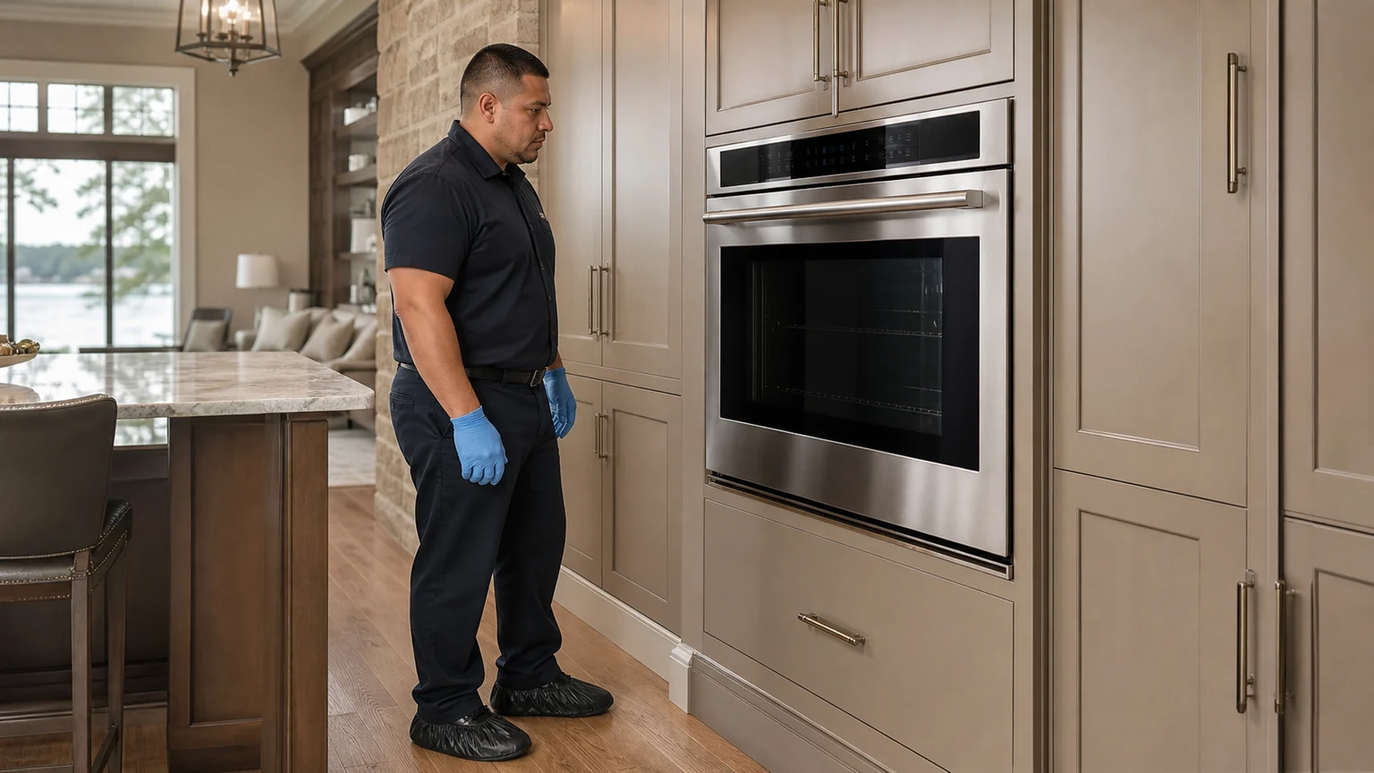 Built-in wall oven diagnostic visit in the service area